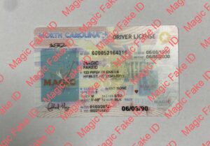 Old North Carolina Driver License