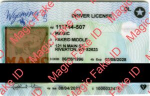 Wyoming Driver License Polycarbonate 2023